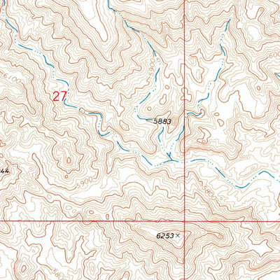 United States Geological Survey Mussentuchit Flat, UT (1968, 24000-Scale) digital map