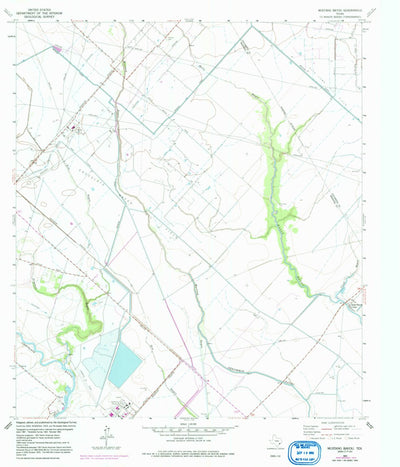United States Geological Survey Mustang Bayou, TX (1963, 24000-Scale) digital map