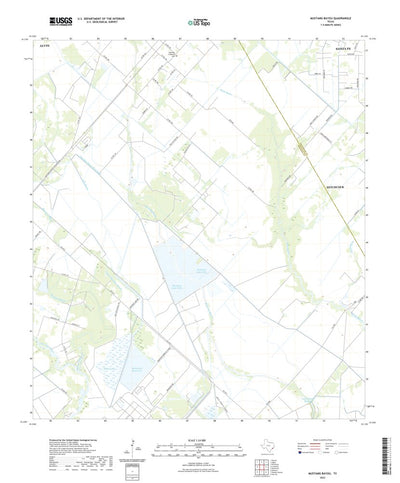 United States Geological Survey Mustang Bayou, TX (2022, 24000-Scale) digital map
