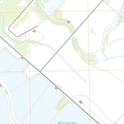 United States Geological Survey Mustang Bayou, TX (2022, 24000-Scale) digital map