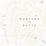 United States Geological Survey Mustang Butte, OR (1972, 24000-Scale) digital map
