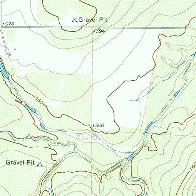 United States Geological Survey Mustang Creek, TX (1967, 24000-Scale) digital map