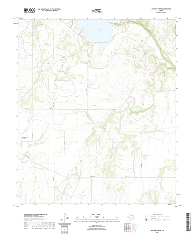 United States Geological Survey Mustang Creek, TX (2022, 24000-Scale) digital map
