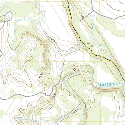 United States Geological Survey Mustang Creek, TX (2022, 24000-Scale) digital map