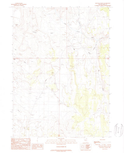 United States Geological Survey Mustang Draw, NV (1989, 24000-Scale) digital map