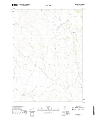 United States Geological Survey Mustang Draw, NV (2021, 24000-Scale) digital map