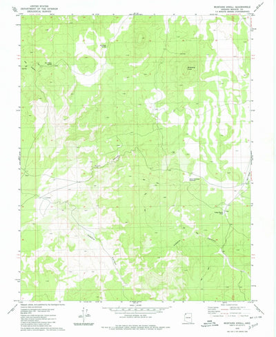 United States Geological Survey Mustang Knoll, AZ (1979, 24000-Scale) digital map
