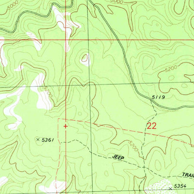 United States Geological Survey Mustang Knoll, AZ (1979, 24000-Scale) digital map