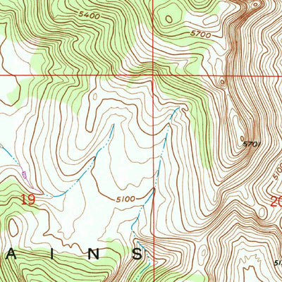 United States Geological Survey Mustang Mountains, AZ (1958, 24000-Scale) digital map