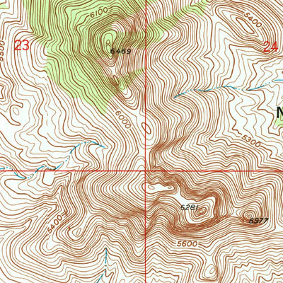 United States Geological Survey Mustang Mountains, AZ (1958, 24000-Scale) digital map