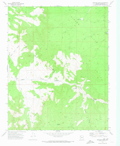 United States Geological Survey Mustang Point, AZ (1971, 24000-Scale) digital map