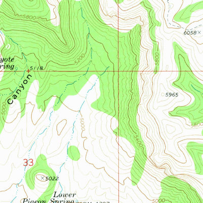 United States Geological Survey Mustang Point, AZ (1971, 24000-Scale) digital map