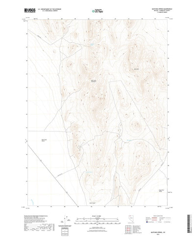 United States Geological Survey Mustang Spring, NV (2021, 24000-Scale) digital map