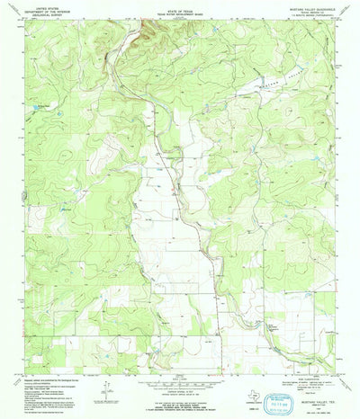 United States Geological Survey Mustang Valley, TX (1969, 24000-Scale) digital map