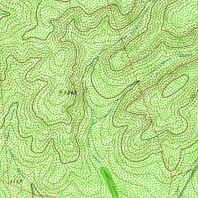 United States Geological Survey Mustang Waterhole, TX (1974, 24000-Scale) digital map