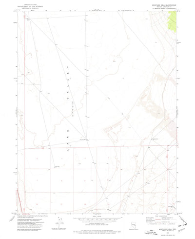 United States Geological Survey Mustang Well, NV (1973, 24000-Scale) digital map