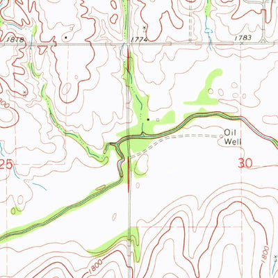 United States Geological Survey Mutual NE, OK (1969, 24000-Scale) digital map