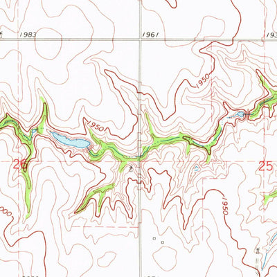 United States Geological Survey Mutual, OK (1969, 24000-Scale) digital map