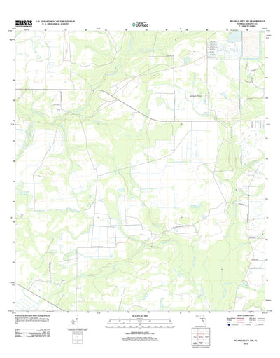 United States Geological Survey Myakka City NW, FL (2012, 24000-Scale) digital map