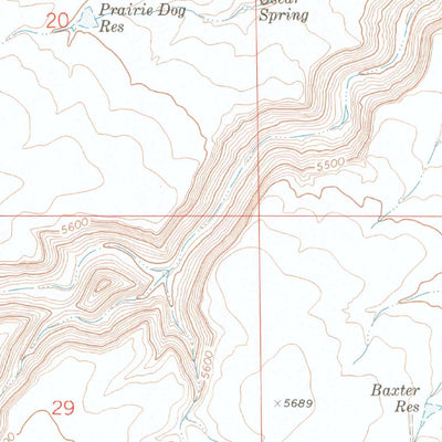 United States Geological Survey Myers Canyon, CO (1970, 24000-Scale) digital map