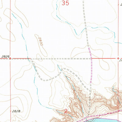 United States Geological Survey Myers, MT (1960, 24000-Scale) digital map