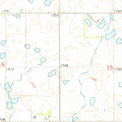 United States Geological Survey Mylo, ND (1971, 24000-Scale) digital map