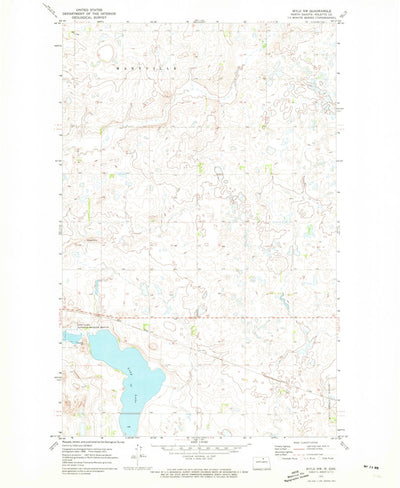 United States Geological Survey Mylo NW, ND (1971, 24000-Scale) digital map