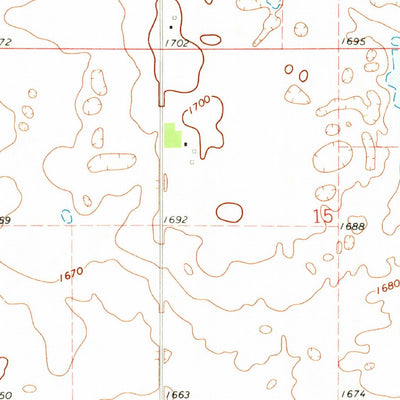 United States Geological Survey Mylo NW, ND (1971, 24000-Scale) digital map