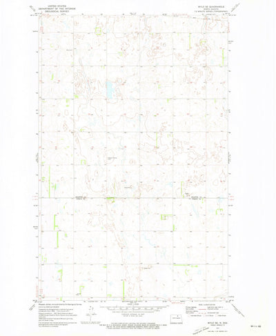 United States Geological Survey Mylo SE, ND (1971, 24000-Scale) digital map