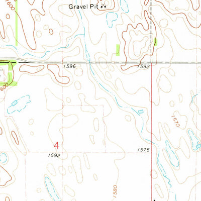 United States Geological Survey Mylo SE, ND (1971, 24000-Scale) digital map