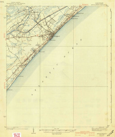 United States Geological Survey Myrtle Beach, SC (1940, 62500-Scale) digital map