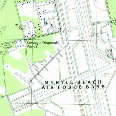 United States Geological Survey Myrtle Beach, SC (1984, 24000-Scale) digital map