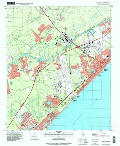 United States Geological Survey Myrtle Beach, SC (1994, 24000-Scale) digital map