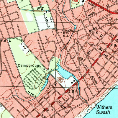 United States Geological Survey Myrtle Beach, SC (1994, 24000-Scale) digital map