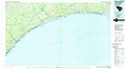 United States Geological Survey Myrtle Beach, SC-NC (1986, 100000-Scale) digital map