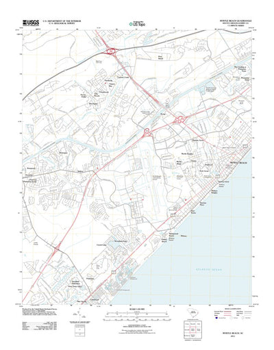 United States Geological Survey Myrtle Beach SC Topo Bundle bundle