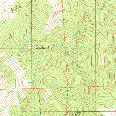 United States Geological Survey Myrtle Creek, OR (1987, 24000-Scale) digital map