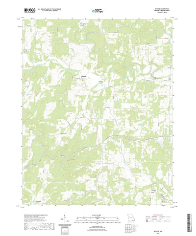 United States Geological Survey Myrtle, MO (2021, 24000-Scale) digital map