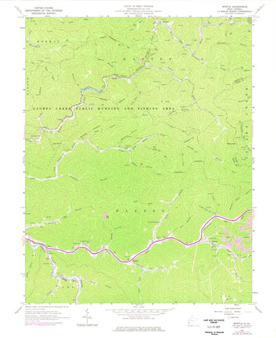 United States Geological Survey Myrtle, WV (1963, 24000-Scale) digital map