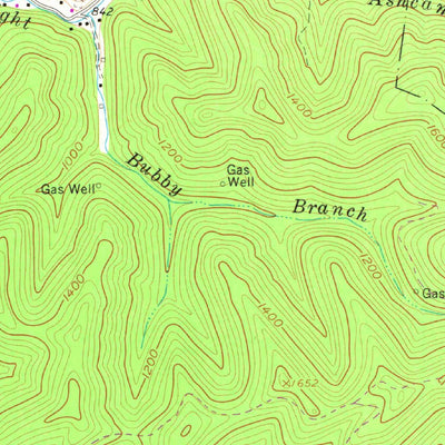 United States Geological Survey Myrtle, WV (1963, 24000-Scale) digital map