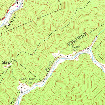 United States Geological Survey Myrtle, WV (1963, 24000-Scale) digital map