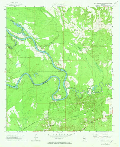 United States Geological Survey Myrtlewood North, AL (1970, 24000-Scale) digital map
