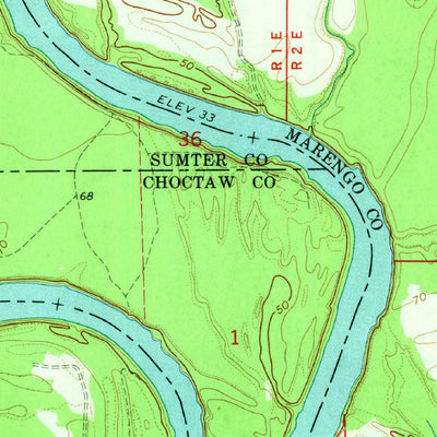 United States Geological Survey Myrtlewood North, AL (1970, 24000-Scale) digital map