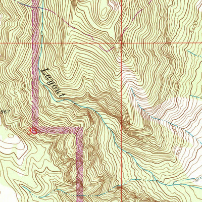 United States Geological Survey Mystery Cave, MT-WY (1964, 24000-Scale) digital map