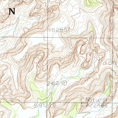 United States Geological Survey Mystery Valley, AZ-UT (1988, 24000-Scale) digital map