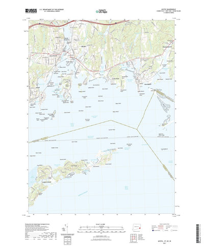 United States Geological Survey Mystic, CT (2021, 24000-Scale) digital map