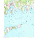 United States Geological Survey Mystic, CT-NY-RI (1958, 24000-Scale) digital map