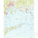 United States Geological Survey Mystic, CT-NY-RI (1984, 24000-Scale) digital map