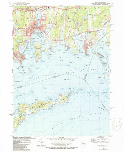 United States Geological Survey Mystic, CT-NY-RI (1984, 24000-Scale) digital map