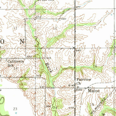United States Geological Survey Mystic, IA (1939, 62500-Scale) digital map